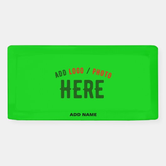 BANDEROLES STYLISH MODERN CUSTOM LIME GREEN VERIFIED BRANDED (Horizontal)