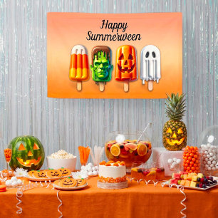 Banderoles Sucettes glacées d'Halloween de l'été de Summerwee
