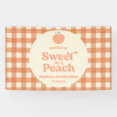 Banderoles Sucré Comme Fruit Peach Pink Orange Anniversaire (Horizontal)