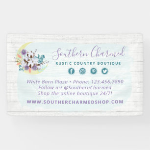 Banderoles Sud Floral Cotton Moon & Russe Wood Country