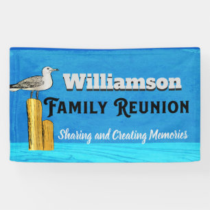 Banderoles Summer Beach Famille Renion Rassembler Sea Gull Bl