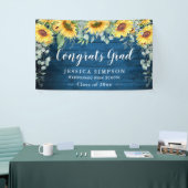 Banderoles Sunflower Eucalyptus Rustic Graduate (Salon professionnel)