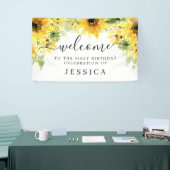 Banderoles Sunflower Garden Vinyl Anniversaire de bienvenue (Salon professionnel)