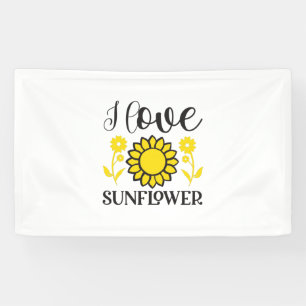 Banderoles Sunflower Lover I Love Sunflower