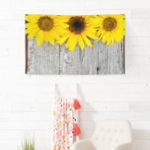 Banderoles Sunflowers on table (En situation)