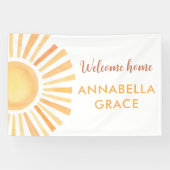 Banderoles Sunshine genre neutre accueil bébé (Horizontal)