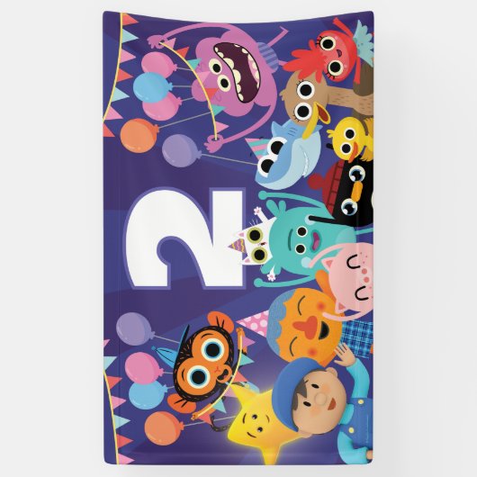 Banderoles Super Simple Caractères Festive Anniversaire (Vertical)