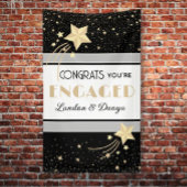 Banderoles Superbe vue ! Fiançailles personnalisées verticale