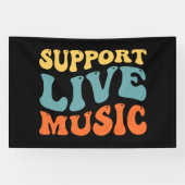 Banderoles Support de musique Live (Horizontal)