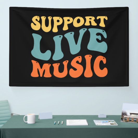 Banderoles Support de musique Live (Salon professionnel)