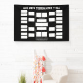 Banderoles Support de tournoi sportif - 16 équipes - Noir (Insitu)