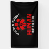 Banderoles Support émotionnel Service pour animaux domestique (Vertical)