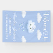 Banderoles Sur Cloud Neuf Baby shower Bannière/Affiche de bie (Horizontal)