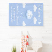 Banderoles Sur Cloud Neuf Baby shower Bannière/Affiche de bie (Insitu)