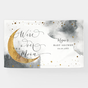 Banderoles Sur la Lune Dreamy Grey Sky Baby shower