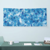 Banderoles Surface d'eau bleue Abstraite (Salon professionnel)