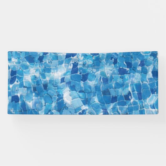 Banderoles Surface d'eau bleue Abstraite (Horizontal)