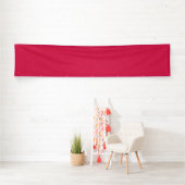 Banderoles Surface rose texturée avec un motif subtil en spir (En situation)
