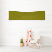 Banderoles Surface vert olive avec un motif subtil tourbillon (Insitu)