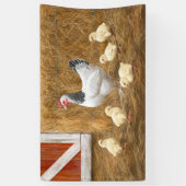 Banderoles Sussex Chicken Mama Hen et Chicks (Vertical)