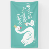 Banderoles Swan 1er anniversaire Baby shower (Vertical)