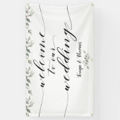 Banderoles Swash Police Writing Calligraphy Mariage de verdur (Vertical)