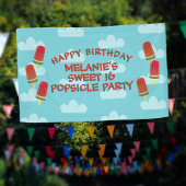 Banderoles Sweet 16 Popsicle Party fille Anniversaire Bannièr