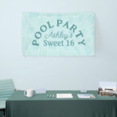 Banderoles Sweet 16 Summer Pool Party Banner (Salon professionnel)