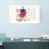 Banderoles Sweet 16e fête d'anniversaire Bourgogne Marine rou (Salon professionnel)