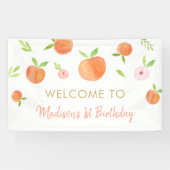 Banderoles Sweet As A Peach Anniversaire (Horizontal)