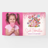Banderoles Sweet Celebration Candyland Photo Anniversaire de (Horizontal)