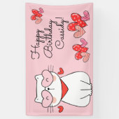 Banderoles Sweet Hearts Kitten, Are You Kitten Me Anniversair (Vertical)