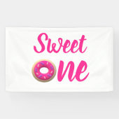 Banderoles Sweet One Donut 1er anniversaire (Horizontal)