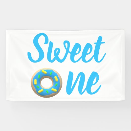 Banderoles Sweet One Donut 1er anniversaire (Horizontal)