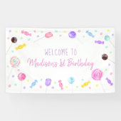 Banderoles Sweet One Lollipop Candy Anniversaire (Horizontal)