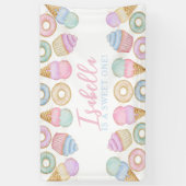 Banderoles Sweet One Pastel 1er Anniversaire (Vertical)