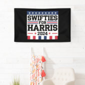Banderoles Swifties for Kamala Harris 2024 Vote Support (En situation)