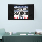 Banderoles Swifties for Kamala Harris 2024 Vote Support (Salon professionnel)