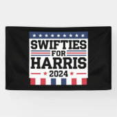 Banderoles Swifties for Kamala Harris 2024 Vote Support (Horizontal)