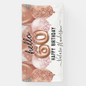 Banderoles Symbole d'anniversaire de 60 Parties scintillant r (Verticale)