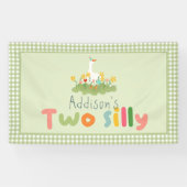 Banderoles Symbole d'anniversaire de l'oie de ferme verte à d (Horizontal)