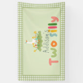 Banderoles Symbole d'anniversaire de l'oie de ferme verte à d (Vertical)