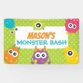 Banderoles Symbole d'anniversaire du Monster Bash (Horizontal)