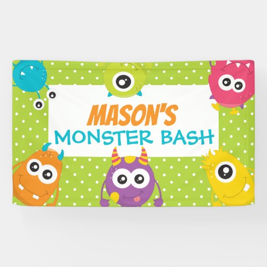 Banderoles Symbole d'anniversaire du Monster Bash (Horizontal)