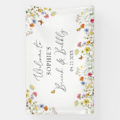 Banderoles Symbole de bienvenue botanique fleur sauvage Brunc (Verticale)