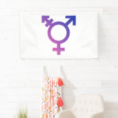 Banderoles Symbole de fierté trans (En situation)