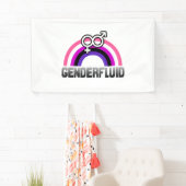 Banderoles Symbole de genre fluide (En situation)