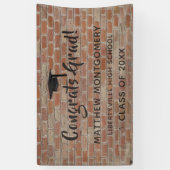 Banderoles Symbole de Grad Brick Wall Grad Grad Graduation (Vertical)