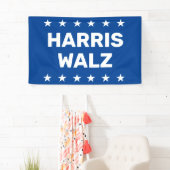 Banderoles Symbole de Kamala Harris Tim Walz Yard (En situation)