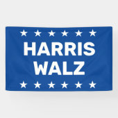Banderoles Symbole de Kamala Harris Tim Walz Yard (Horizontal)